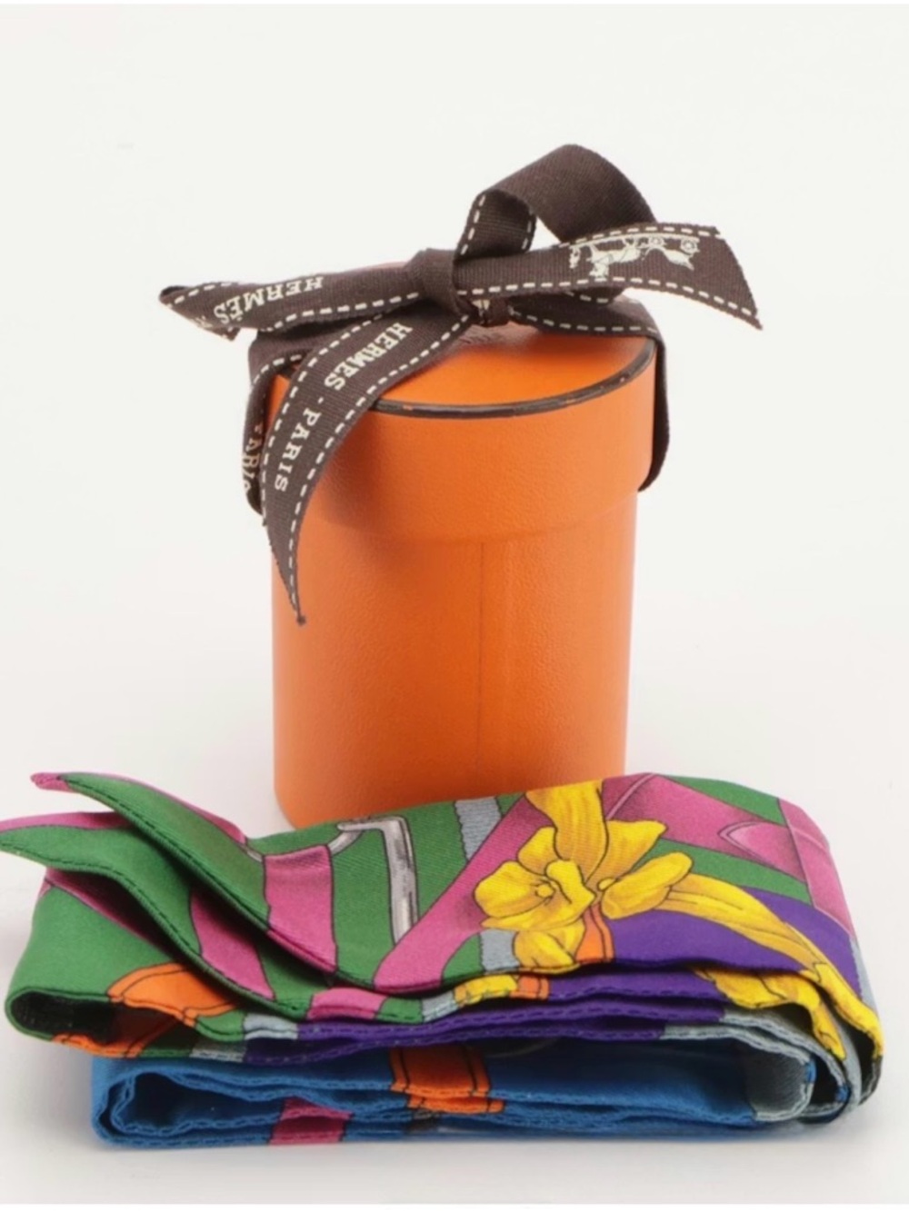 Hermès Grand Manège Silk Twilly - Archival Multicolor - Box Included
